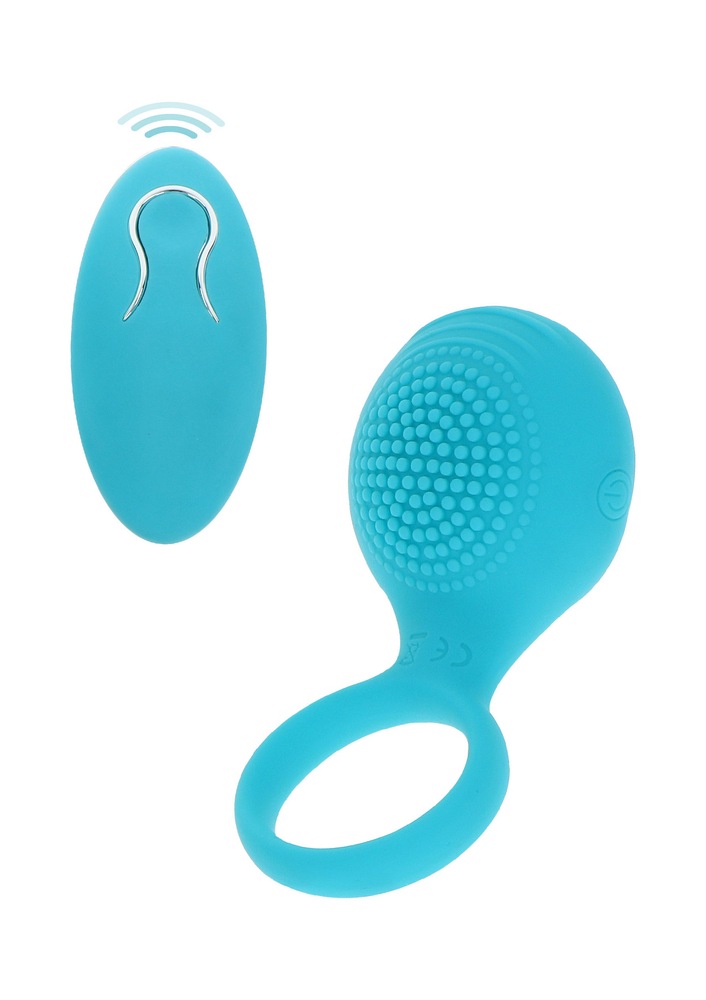 ToyJoy Happiness Tickle Brush C-Ring BLUE - 3