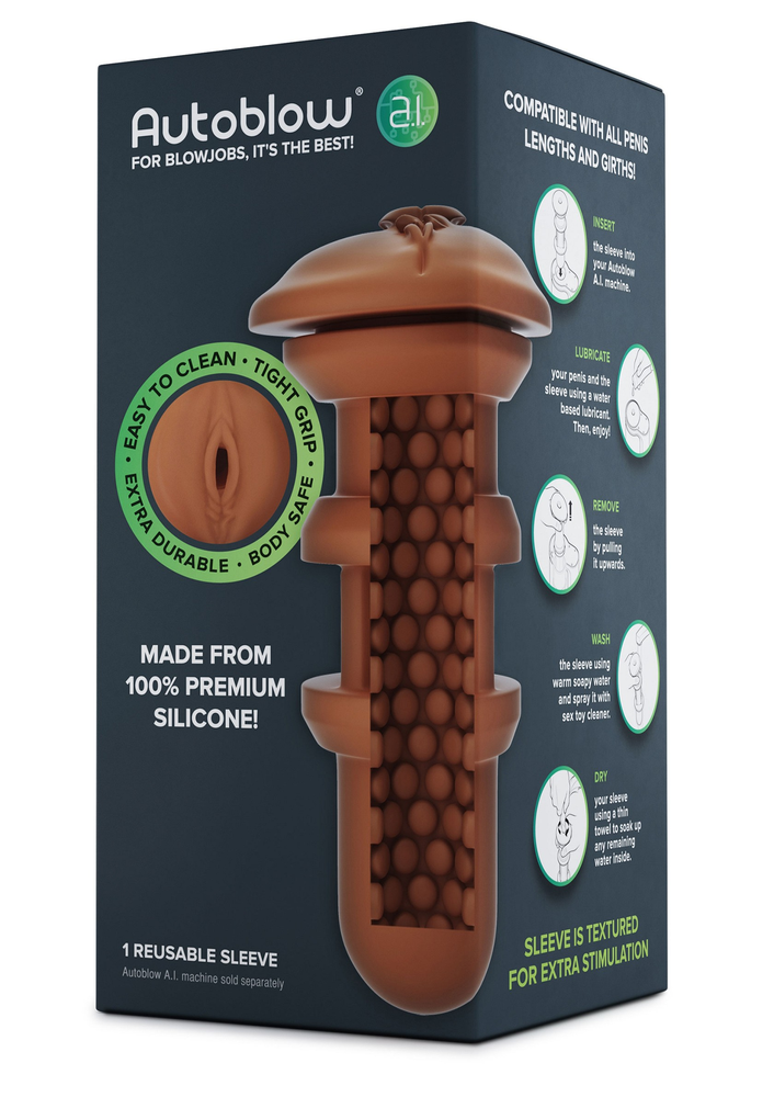 Autoblow AI Vagina Sleeve BROWN - 0