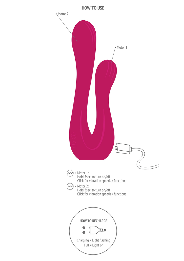 Xocoon Sync Sensation Vibrator FUCHSIA - 79