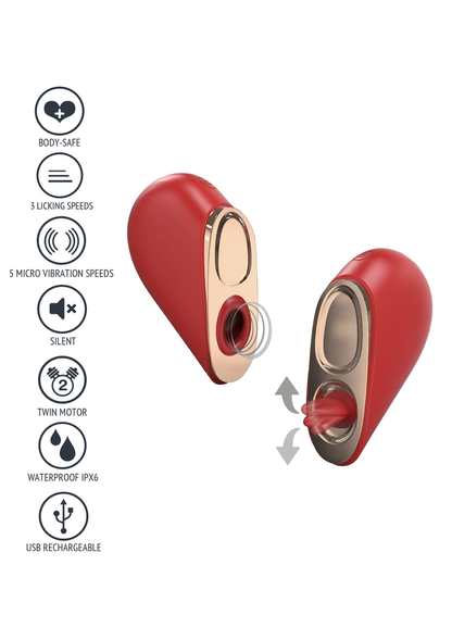 Xocoon Heartbreaker 2-in-1 Stimulator RED - 11