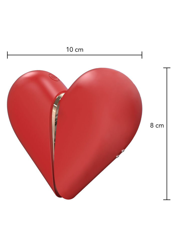 Xocoon Heartbreaker 2-in-1 Stimulator RED - 3
