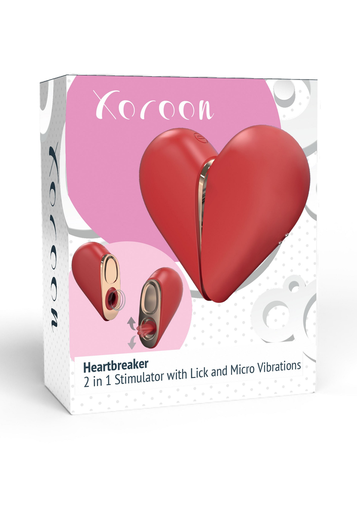 Xocoon Heartbreaker 2-in-1 Stimulator RED - 6