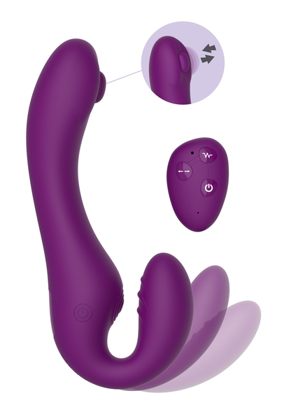 Xocoon Strapless Strap-On Pulse Vibe PURPLE - 15