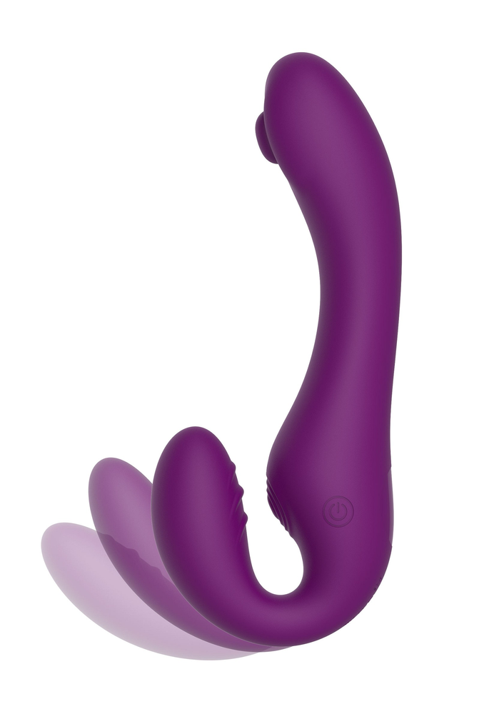 Xocoon Strapless Strap-On Pulse Vibe PURPLE - 19