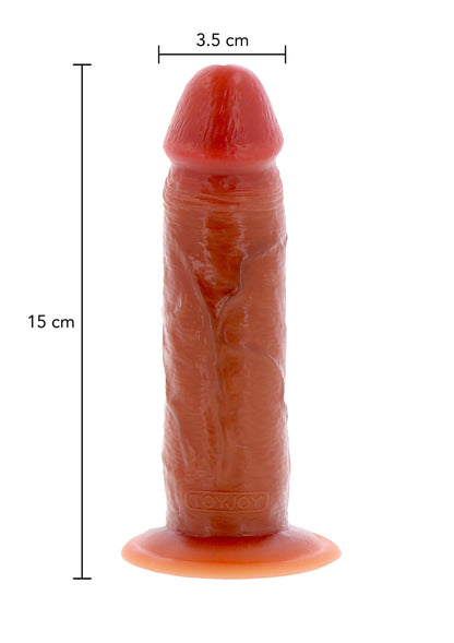 ToyJoy Get Real Silicone Foreskin Dong 15 cm CARAMEL - 3