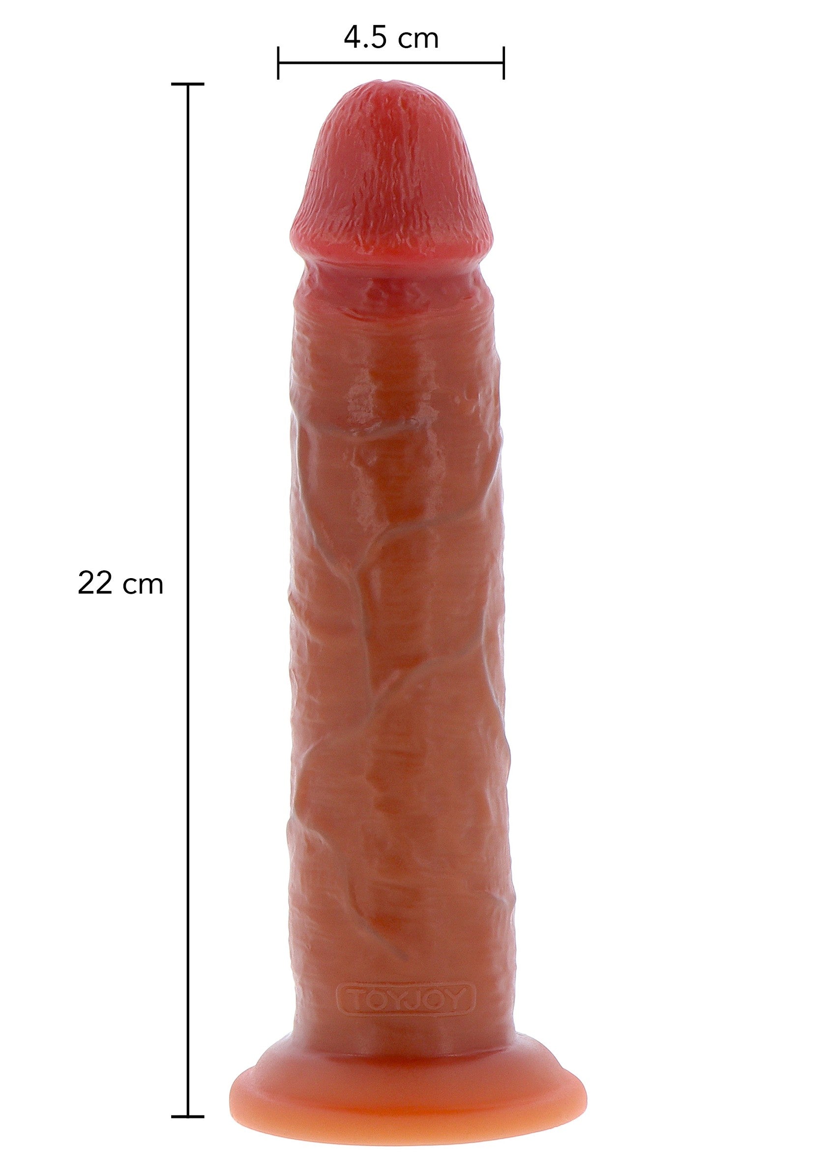 ToyJoy Get Real Silicone Foreskin Dong 22 cm CARAMEL - 5