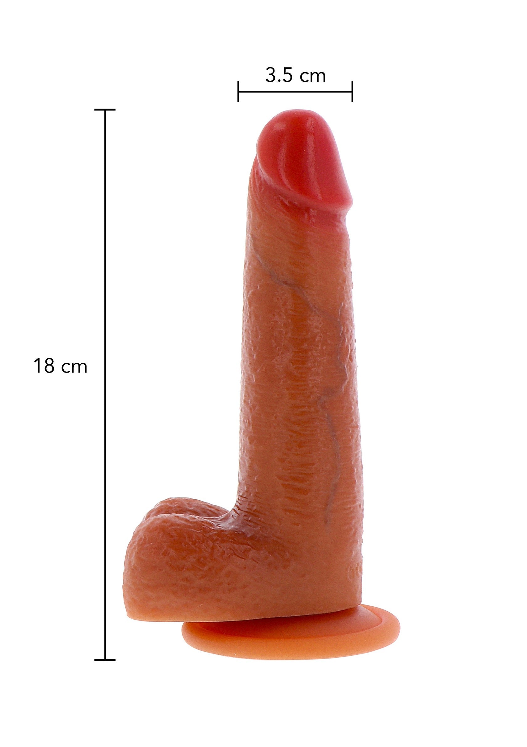 ToyJoy Get Real Silicone Foreskin Dildo 18 cm CARAMEL - 2