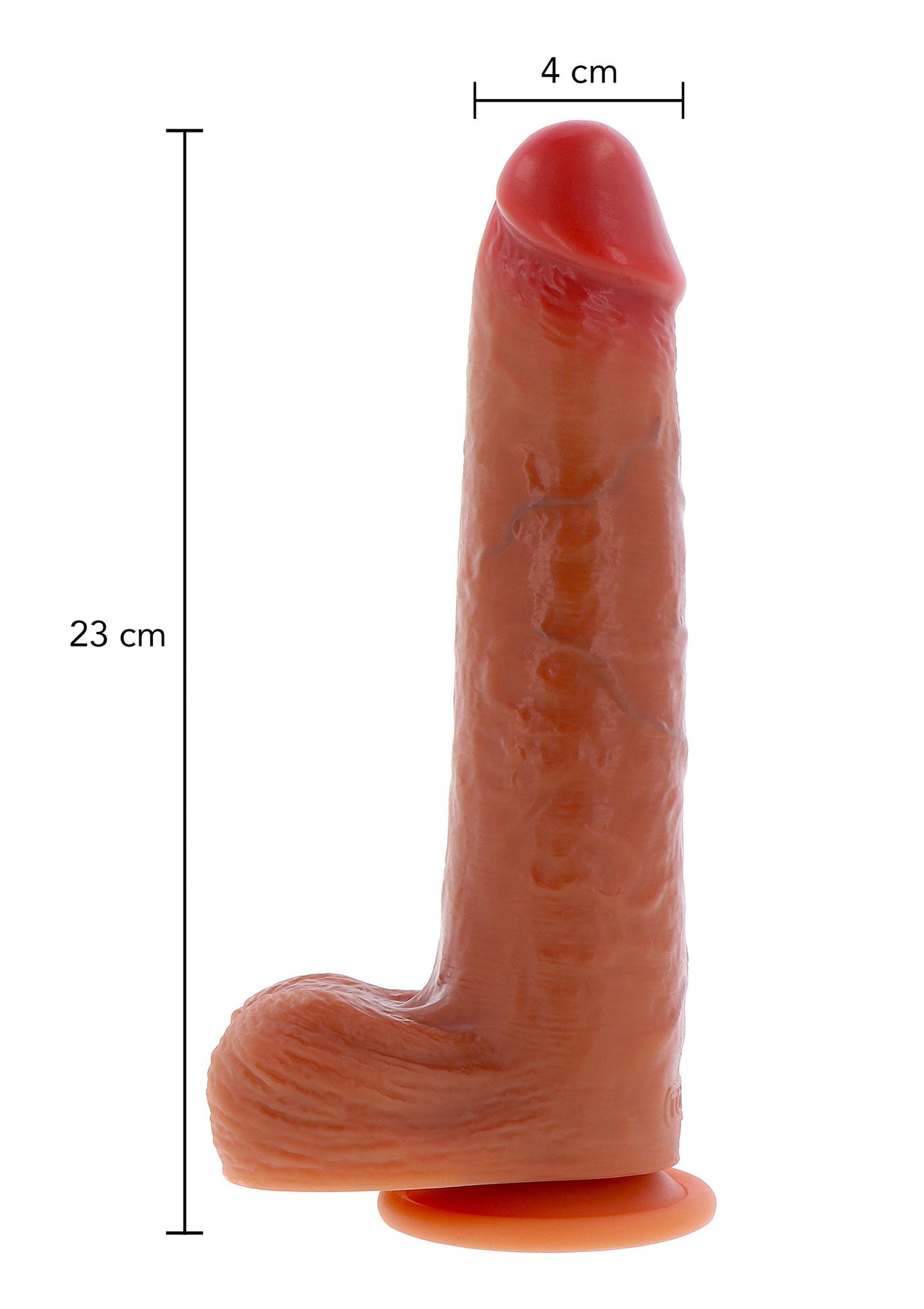 ToyJoy Get Real Silicone Foreskin Dildo 23 cm CARAMEL - 6