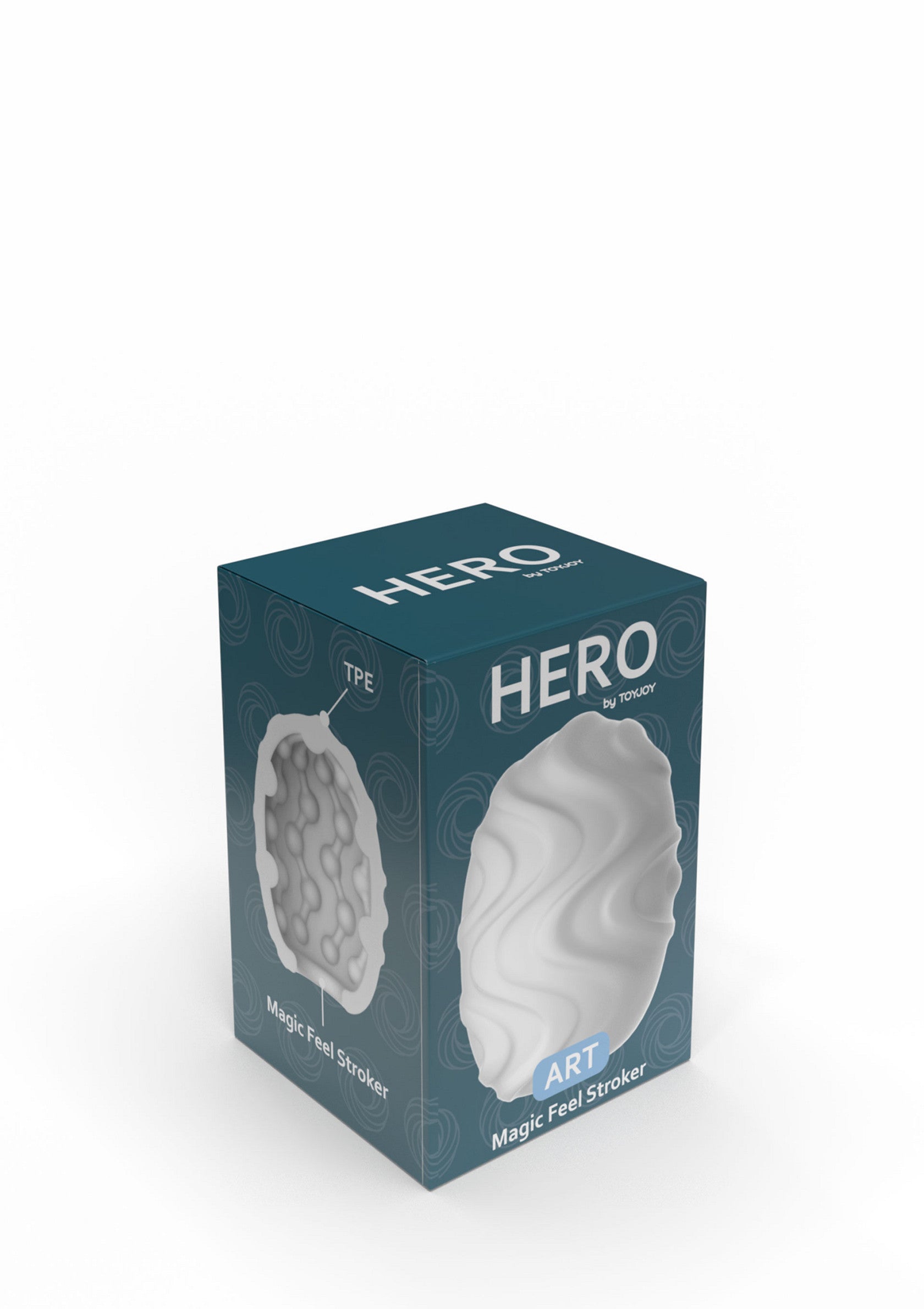 ToyJoy Hero Mini Masturbator Art WHITE - 0