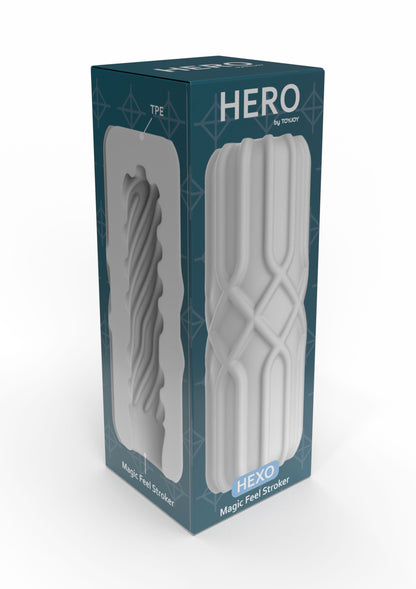 ToyJoy Hero Large Masturbator Hexo WHITE - 1