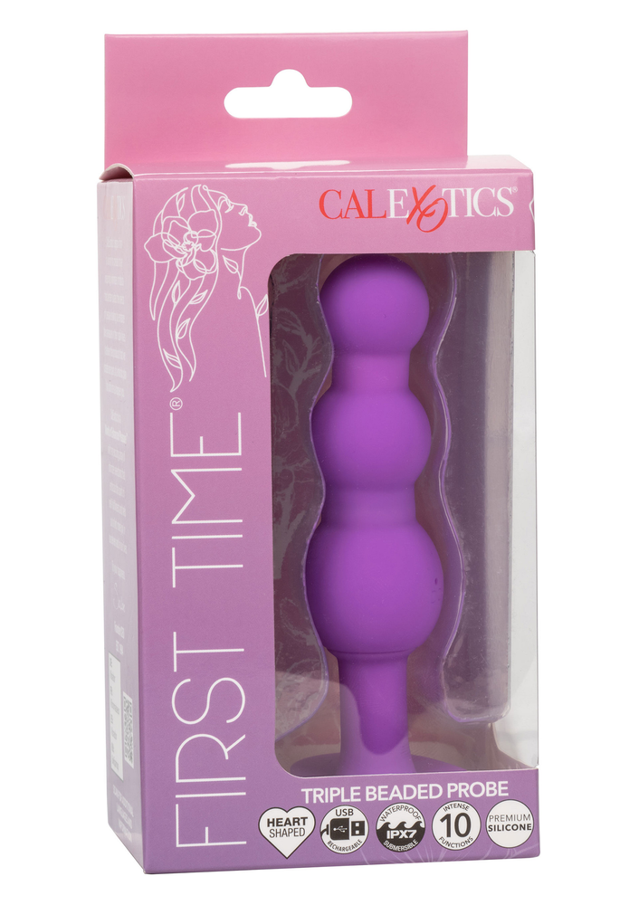 CalExotics First Time Triple Beaded Probe PURPLE - 8