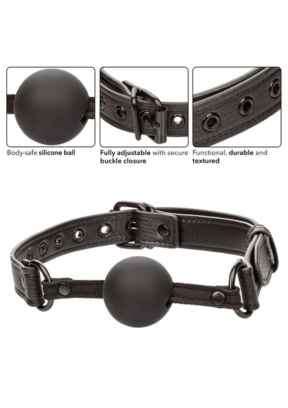 CalExotics Nocturnal Collection Ball Gag BLACK - 3