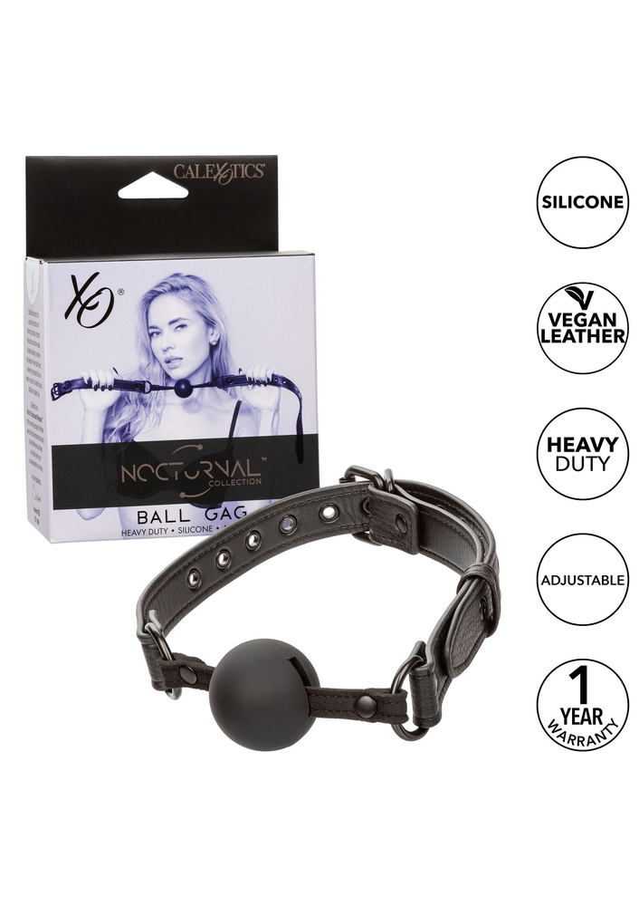 CalExotics Nocturnal Collection Ball Gag BLACK - 6