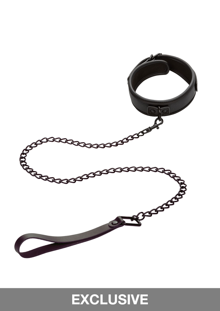 CalExotics Nocturnal Collection Collar & Leash BLACK - 5