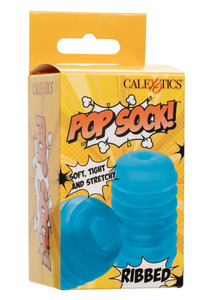 CalExotics Pop Sock Ribbed BLUE - 4