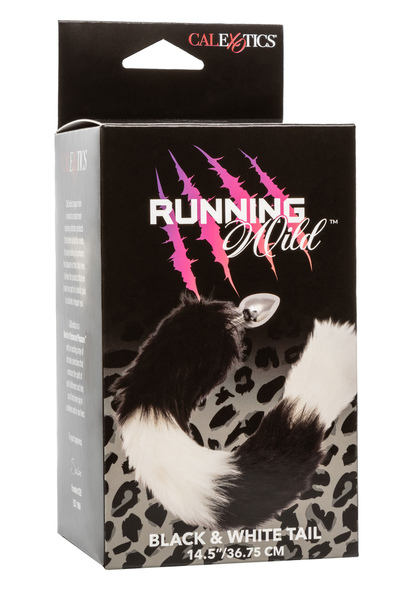 CalExotics Running Wild Black & White Tail BLACK - 1