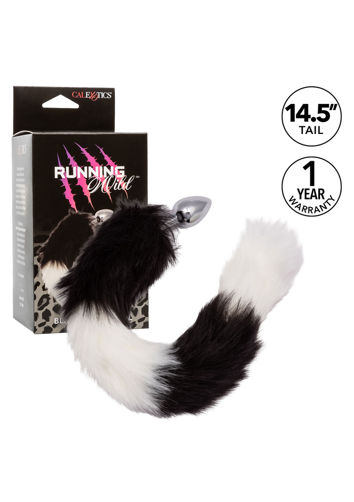 CalExotics Running Wild Black & White Tail BLACK - 2