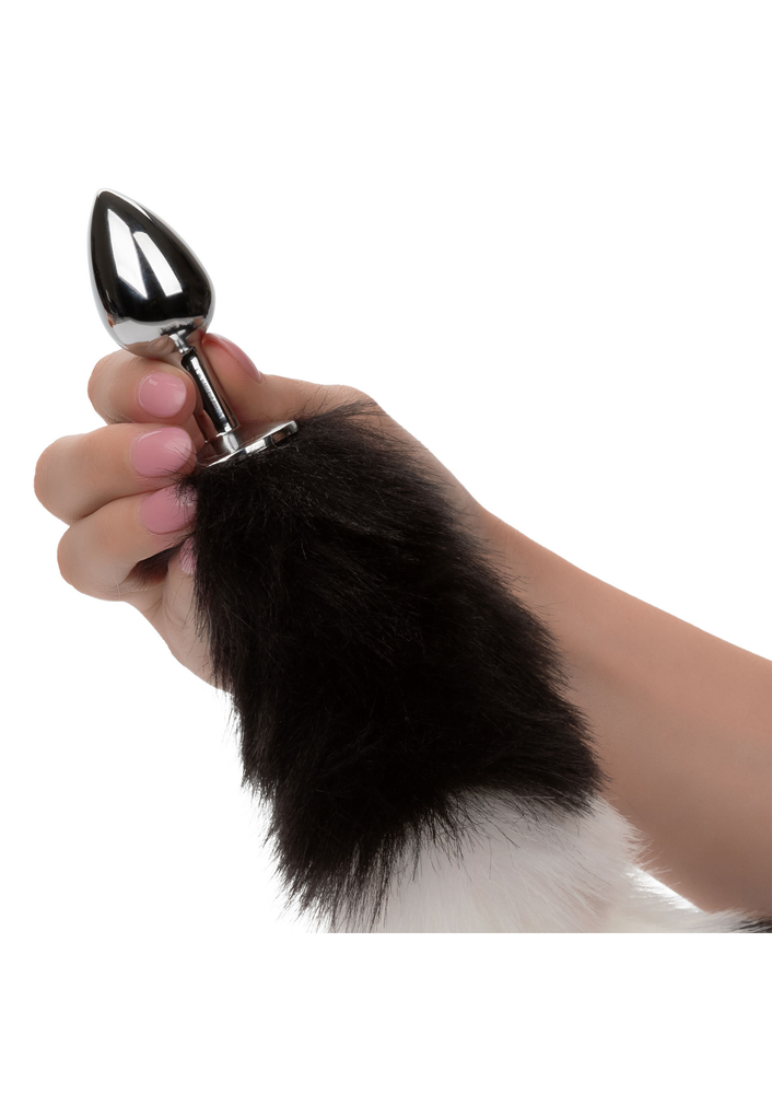 CalExotics Running Wild Black & White Tail BLACK - 4