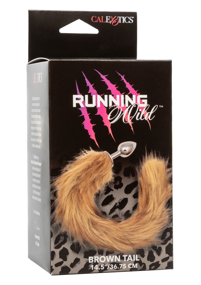 CalExotics Running Wild Black & White Tail CINNAMON - 3