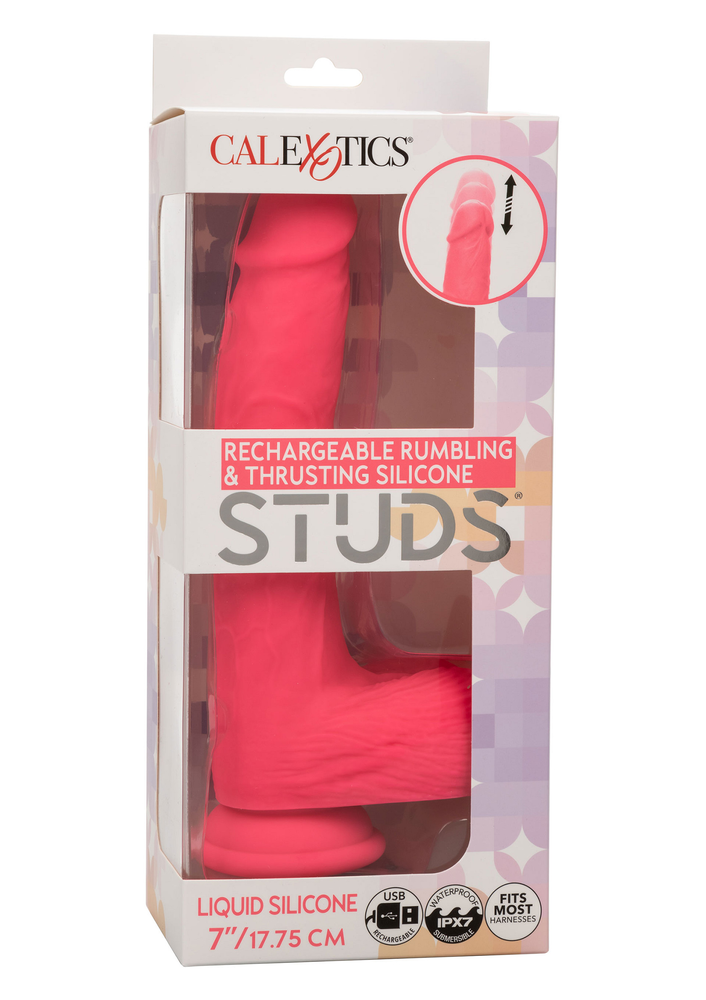 CalExotics Stud Rechargeable Rumbling & Thrusting PINK - 3