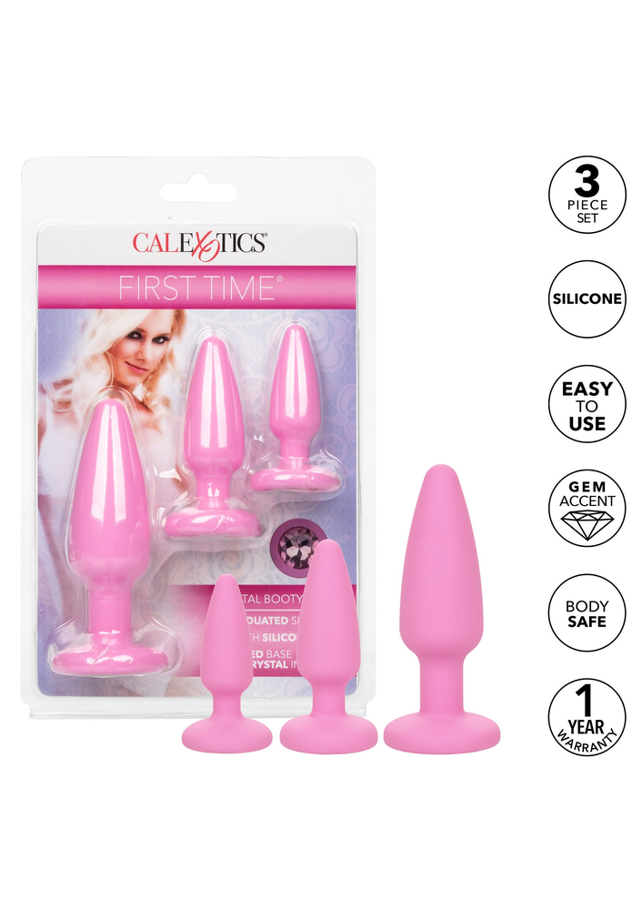 CalExotics First Time Crystal Booty Kit PINK - 3