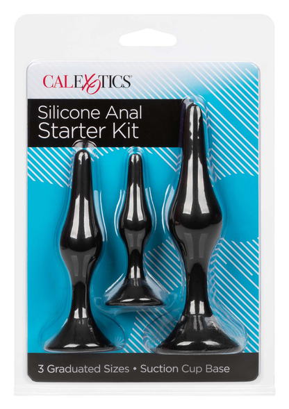 CalExotics Silicone Anal Starter Kit BLACK - 4