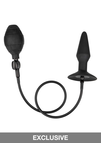 CalExotics Medium Silicone Inflatable Plug BLACK - 3
