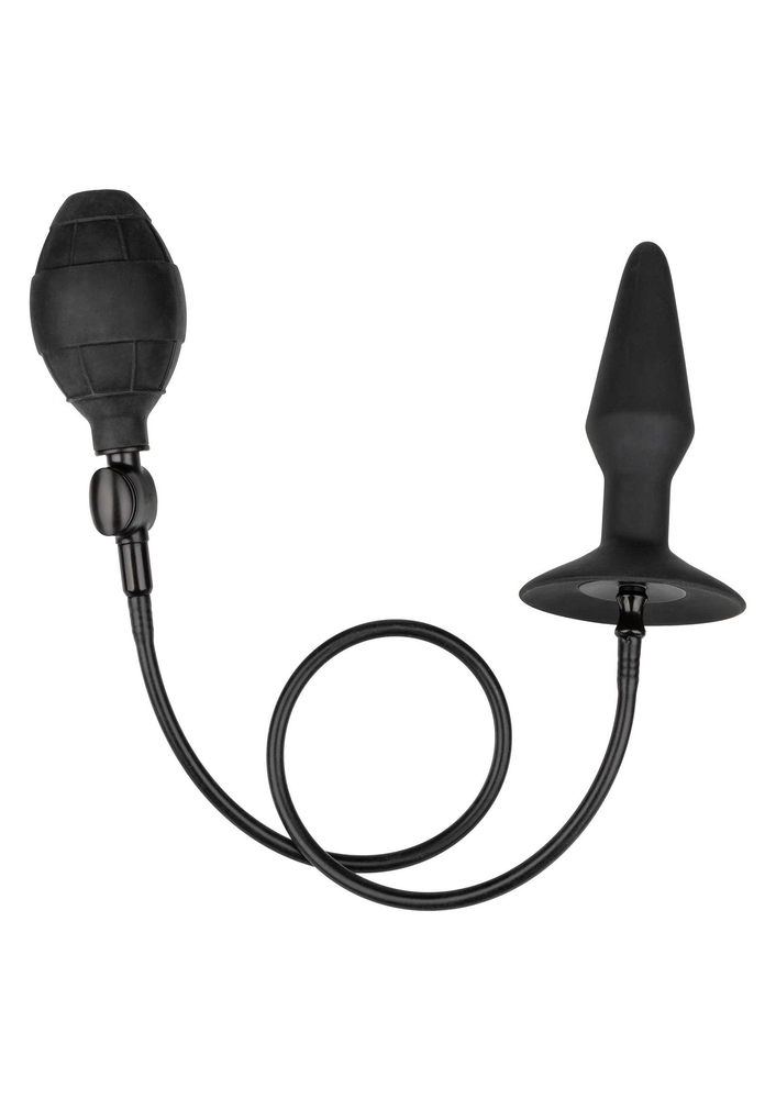 CalExotics Medium Silicone Inflatable Plug BLACK - 0