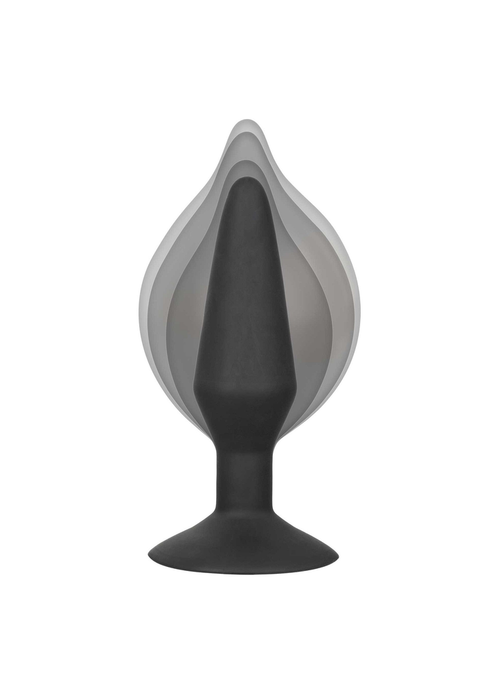 CalExotics Large Silicone Inflatable Plug BLACK - 4