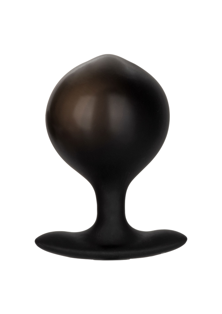 CalExotics Weighted Silicone Inflatable Plug BLACK - 6