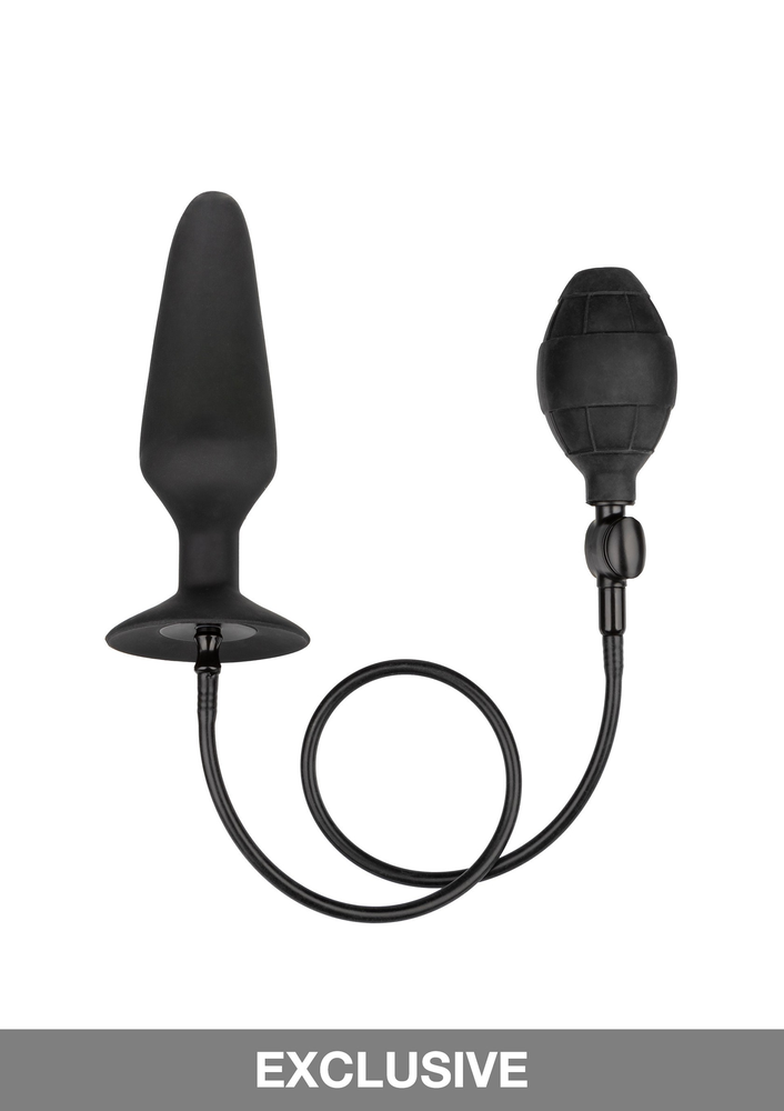 CalExotics XL Silicone Inflatable Plug BLACK - 8