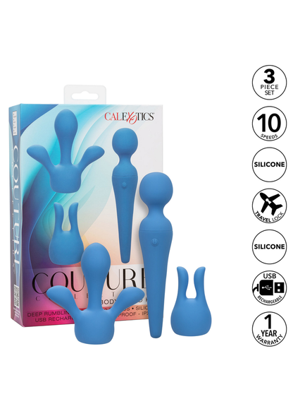 CalExotics Couture Collection Body Wand Kit BLUE - 5