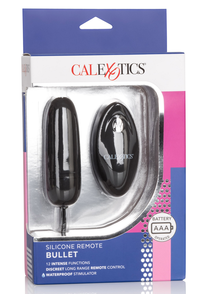 CalExotics Silicone Remote Bullet BLACK - 0