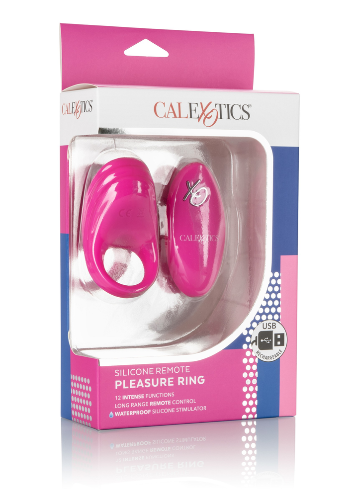 CalExotics Silicone Remote Pleasure Ring PINK - 2