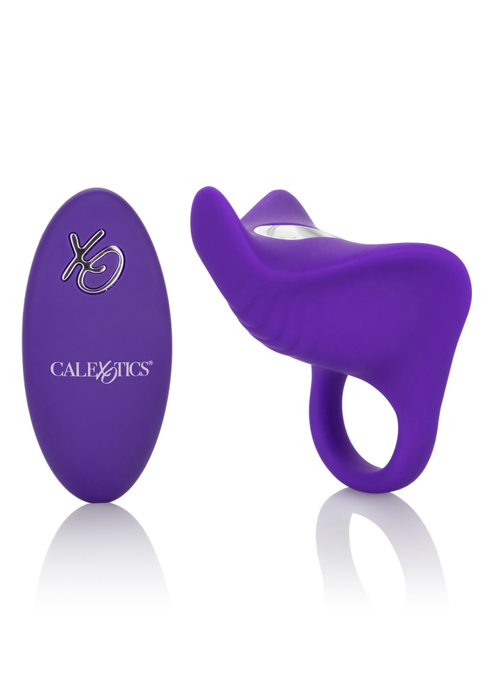 CalExotics Silicone Remote Orgasm Ring PURPLE - 2