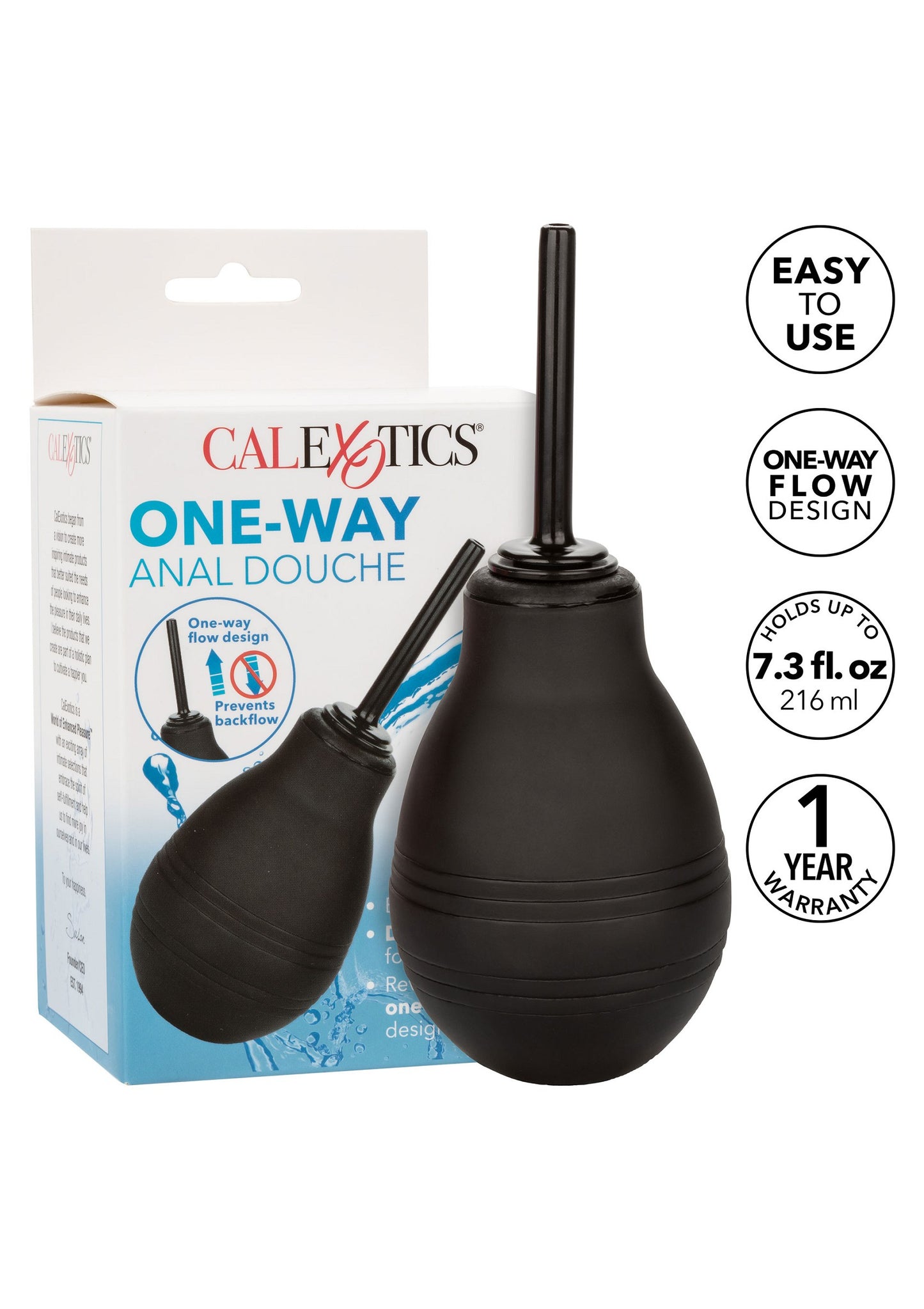 CalExotics Water Systems One-Way Anal Douche BLACK - 114