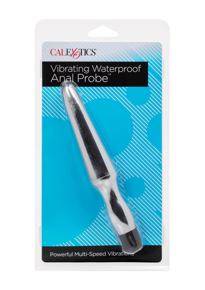 CalExotics Vibrating Waterproof Anal Probe SILVER - 3