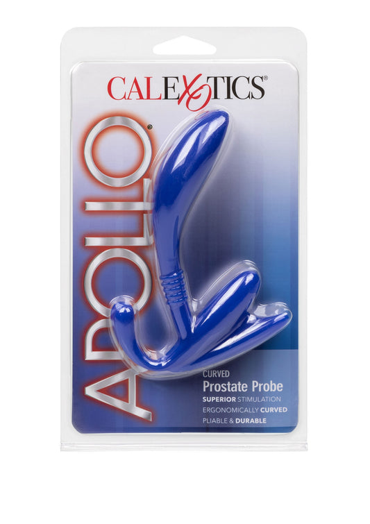 CalExotics Apollo Curved Prostate Probe - Blauw