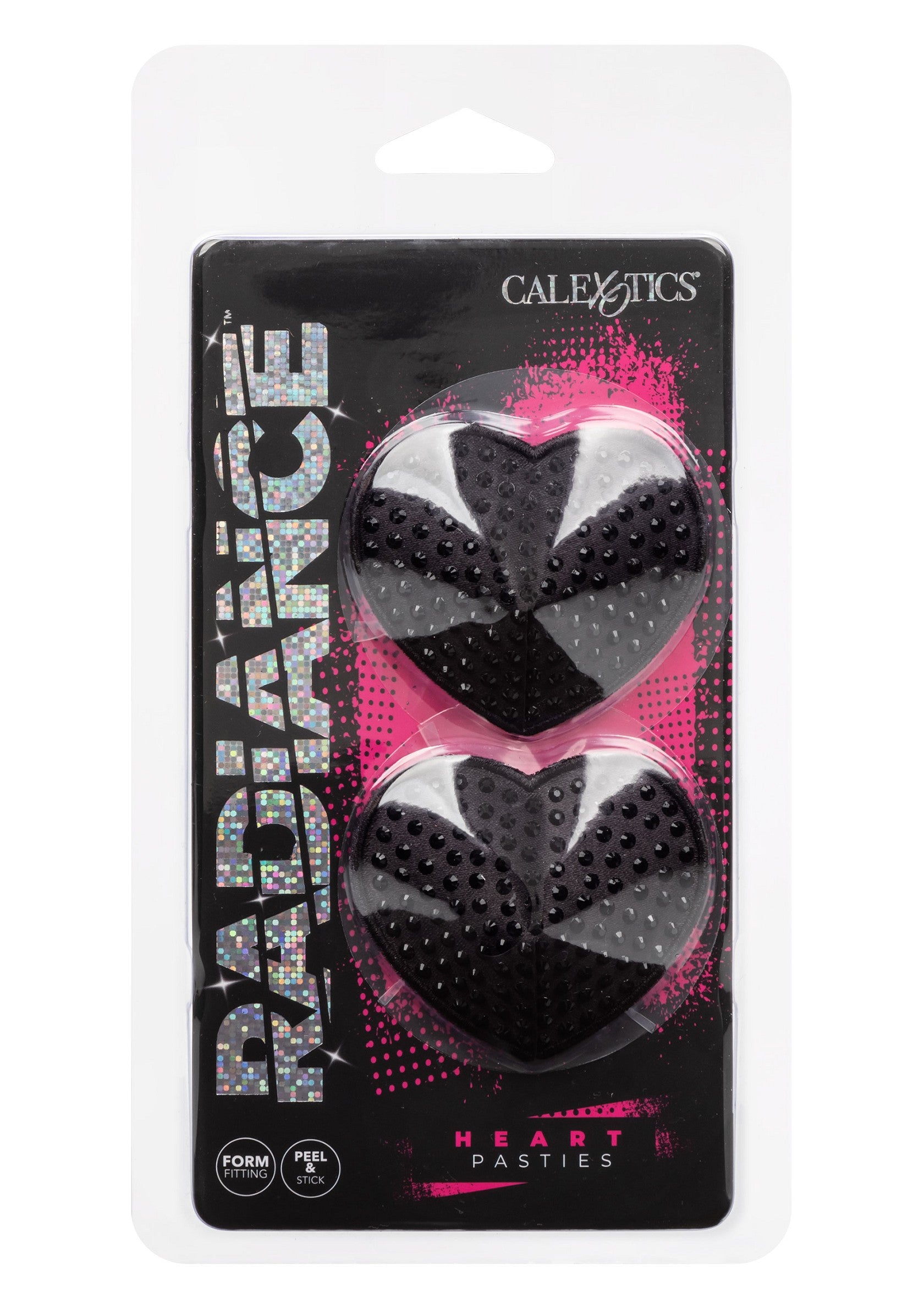 CalExotics Radiance Heart Pasties BLACK - 6