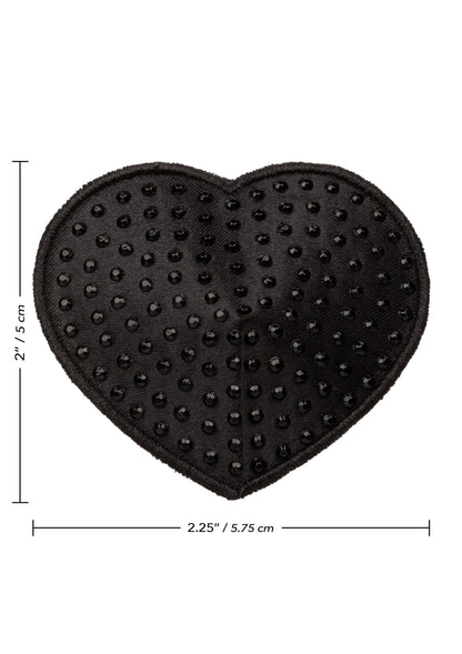 CalExotics Radiance Heart Pasties BLACK - 1