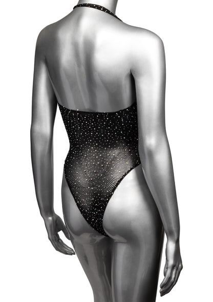 CalExotics Radiance Deep V Body Suit BLACK O/S - 4