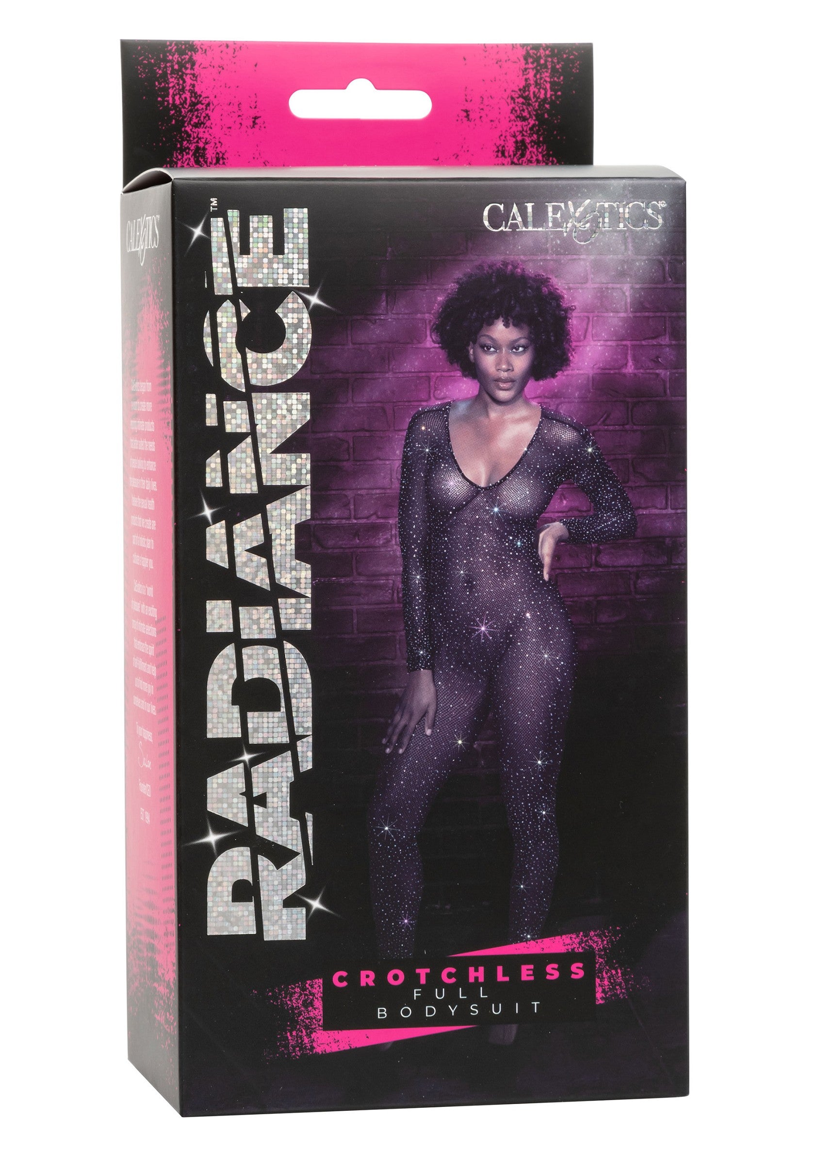 CalExotics Radiance Crotchless Full Body Suit BLACK O/S - 3