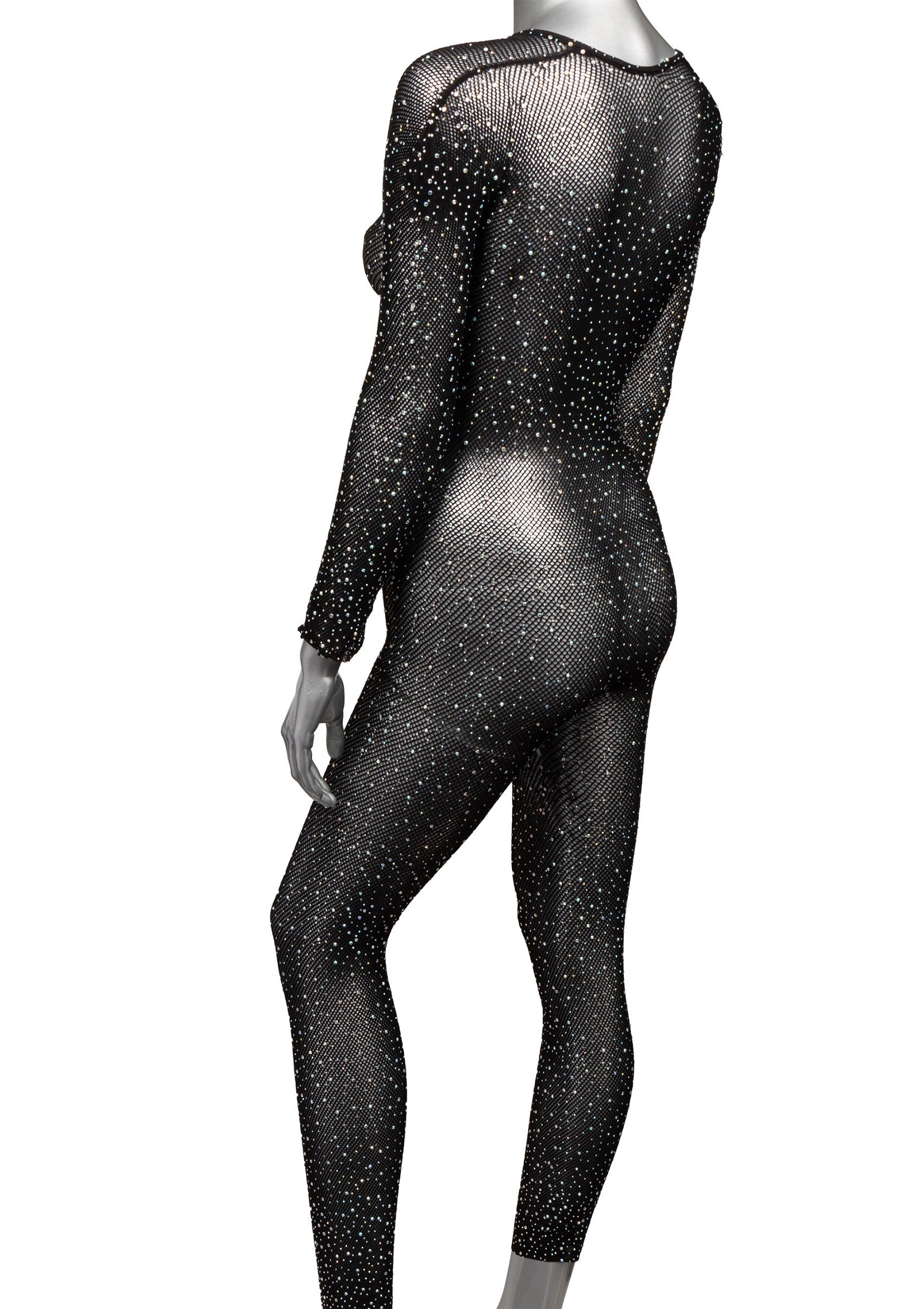CalExotics Radiance Crotchless Full Body Suit BLACK O/S - 6
