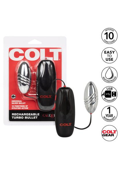 CalExotics COLT Rechargeable Turbo Bullet BLACK - 6