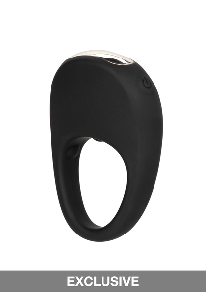 CalExotics Silicone Rechargeable Pleasure Ring BLACK - 12