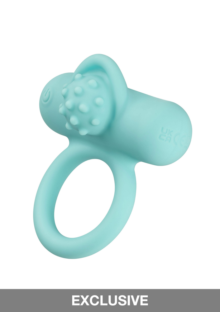 CalExotics Silicone Rechargeable Nubby Lover’s Delight AQUA - 7