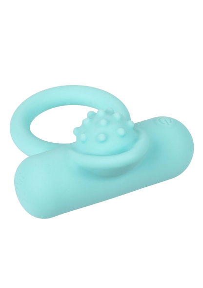 CalExotics Silicone Rechargeable Nubby Lover’s Delight AQUA - 11