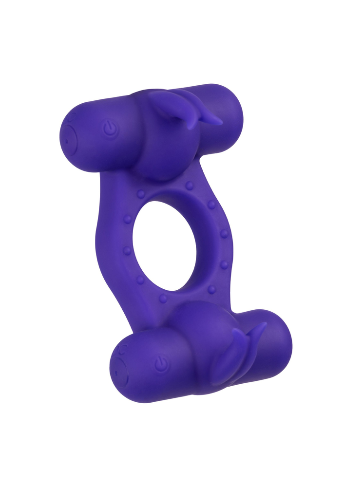 CalExotics Silicone Rechargeable Triple Orgasm Enhancer PURPLE - 8