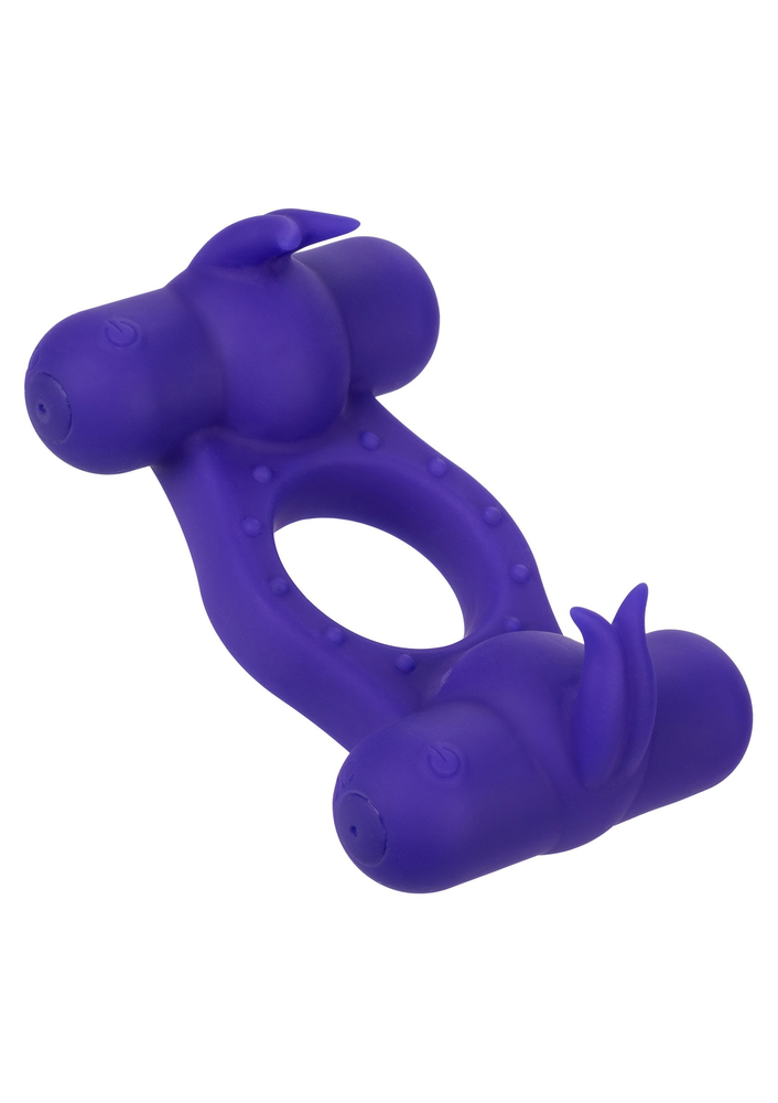 CalExotics Silicone Rechargeable Triple Orgasm Enhancer PURPLE - 13