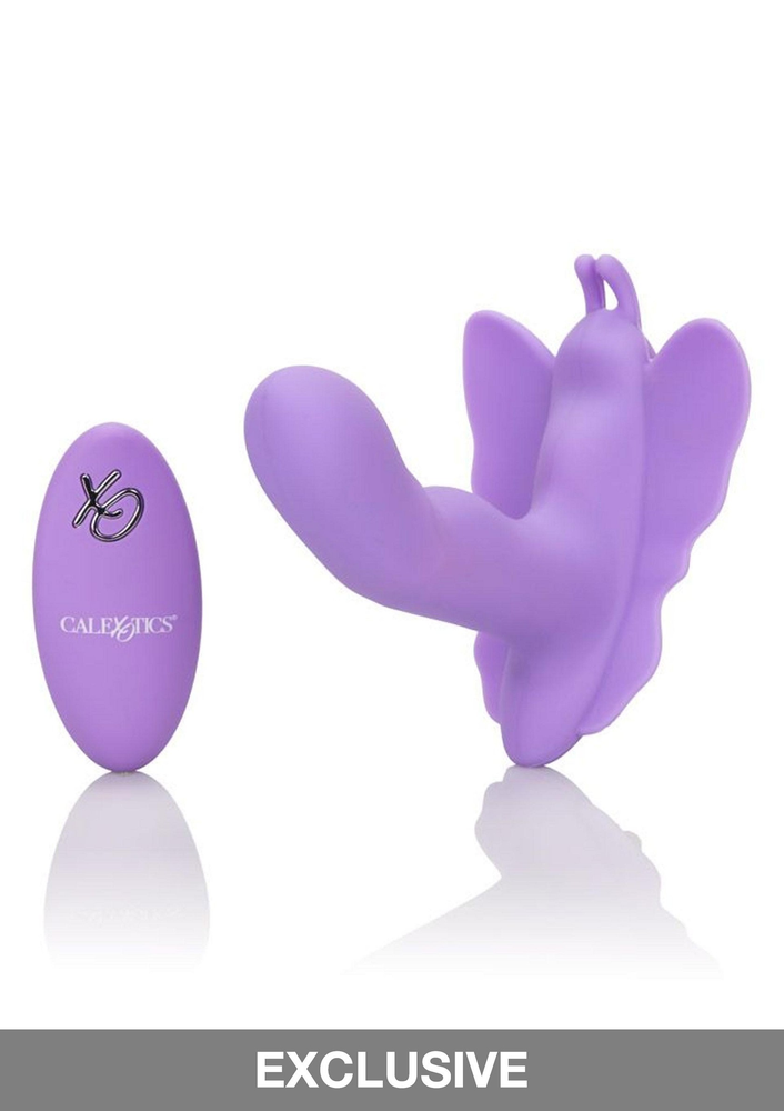 CalExotics Venus Butterfly Silicone Remote Rocking Penis PURPLE - 4